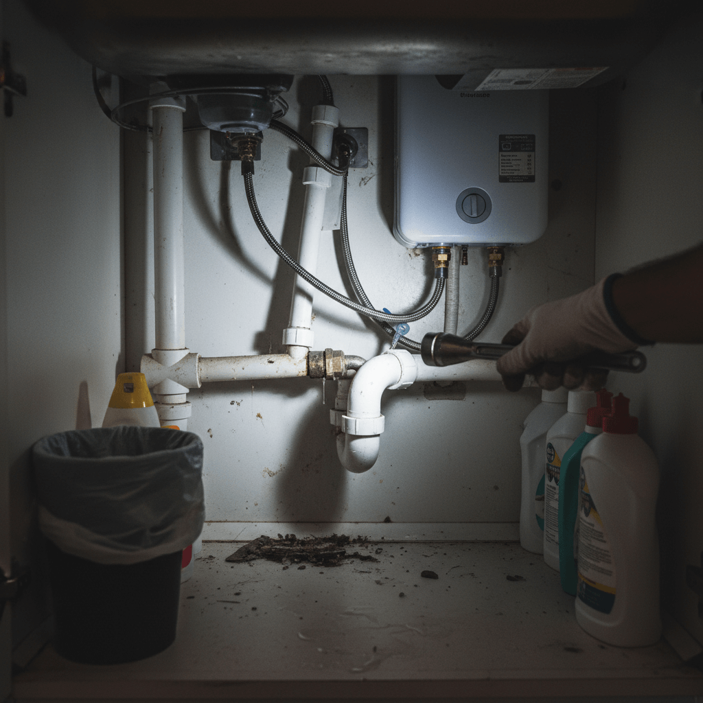 Reparatur Heißwassersystem
